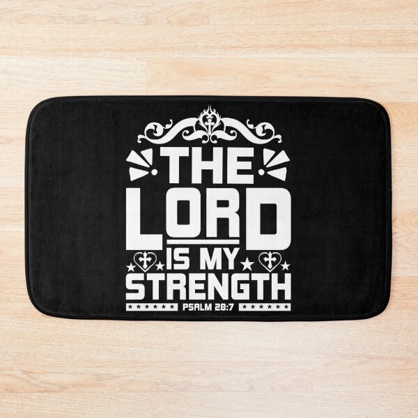 Item preview, The Lord Is My Strength Psalm Love God Happy Life Apparel Essential Motivation Inspiration Joy Mood designed and sold by DesignByHeartUK.