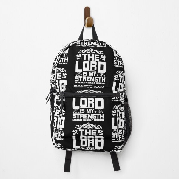 Item preview, The Lord Is My Strength Psalm Love God Happy Life Apparel Essential Motivation Inspiration Joy Mood designed and sold by DesignByHeartUK.