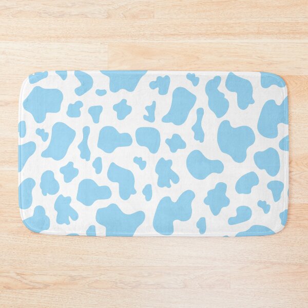 Item preview, Cow animal print in baby blue designed and sold by mixtape80.