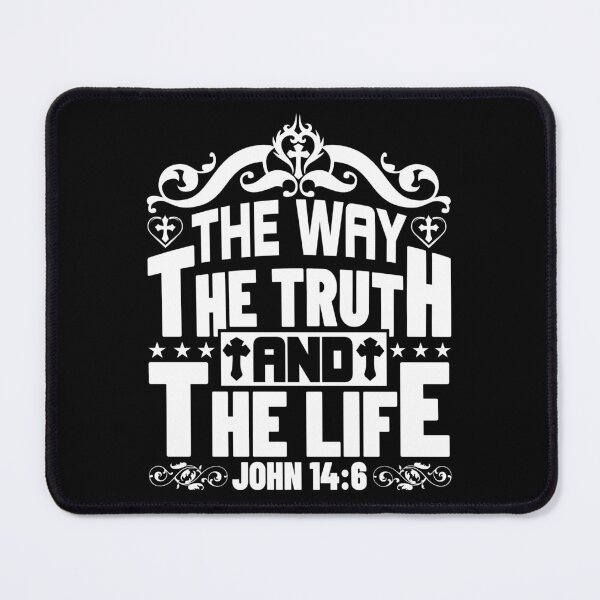 Item preview, The Way The Truth And The Life John Love God Happy Life Apparel Essential Motivation Inspiration Joy Mood designed and sold by DesignByHeartUK.