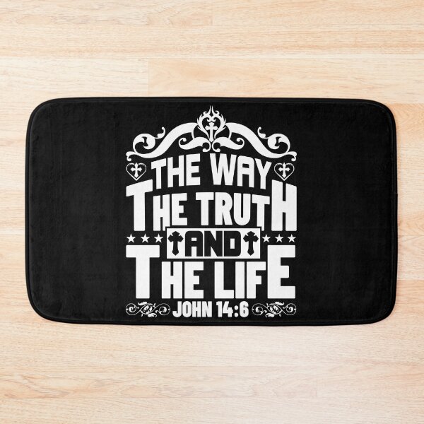 Item preview, The Way The Truth And The Life John Love God Happy Life Apparel Essential Motivation Inspiration Joy Mood designed and sold by DesignByHeartUK.