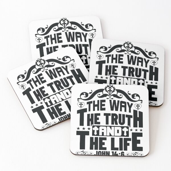Item preview, The Way The Truth And The Life John Love God Happy Life Apparel Essential Motivation Inspiration Joy Mood designed and sold by DesignByHeartUK.