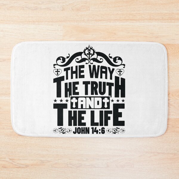 Item preview, The Way The Truth And The Life John Love God Happy Life Apparel Essential Motivation Inspiration Joy Mood designed and sold by DesignByHeartUK.