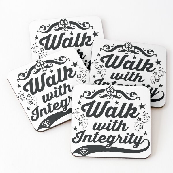 Item preview, Walk with Integrity Love God Happy Life Apparel Essential Motivation Inspiration Joy Mood designed and sold by DesignByHeartUK.