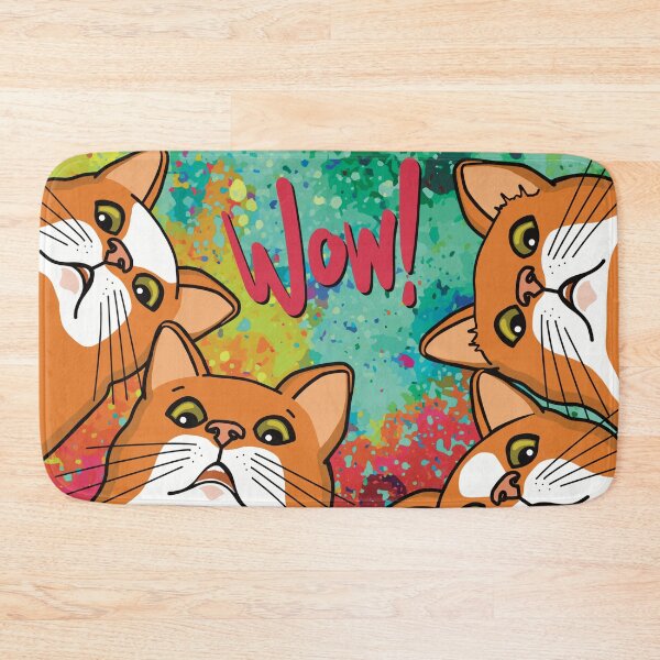Item preview, The surprised  Gang of Ginger cats watching you from above  designed and sold by marina63.