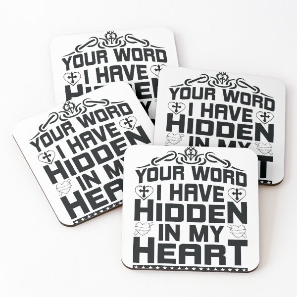 Item preview, Your Word I have Hidden In My Heart Love God Happy Life Apparel Essential Motivation Inspiration Joy Mood designed and sold by DesignByHeartUK.