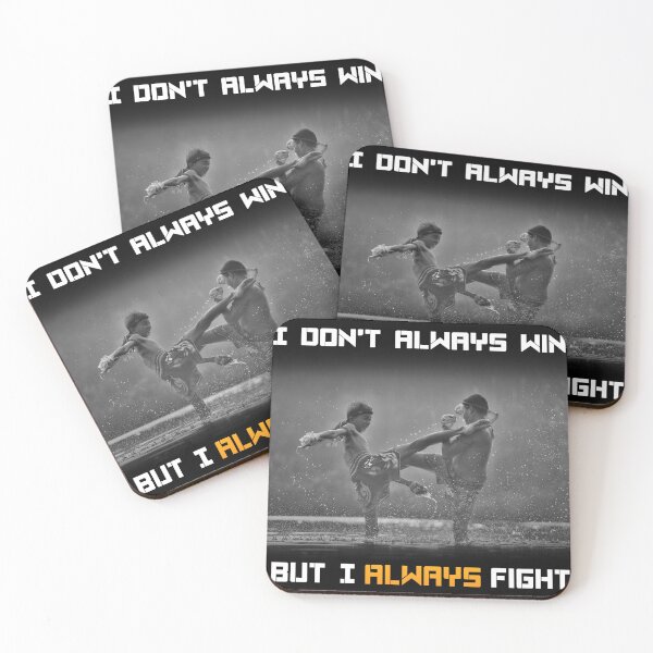 Item preview, I Don't Always Win But I Always Fight Motivational Quote Design designed and sold by Running-Icon.