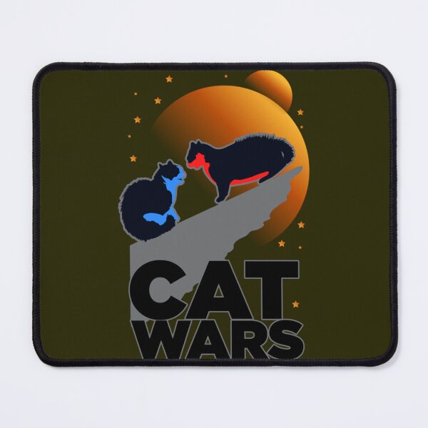 Item preview, Cat Wars Funny Fighting Cats at night    designed and sold by soullook.