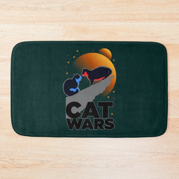Item preview, Cat Wars Funny Fighting Cats at night    designed and sold by soullook.