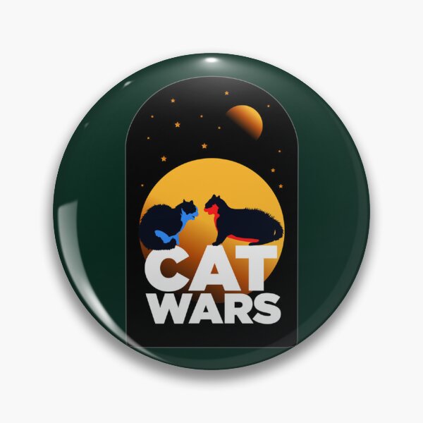 Artikelvorschau, Cat Wars Lustige kämpfende Katzen bei Nacht Vektorgrafiken entworfen und verkauft von soullook.