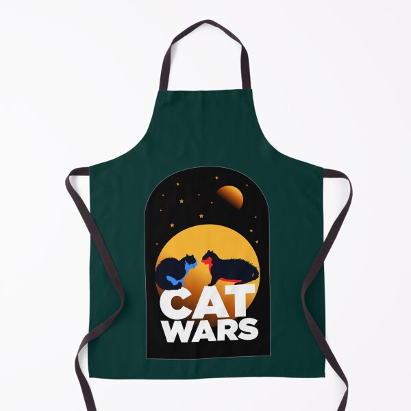 Item preview, Cat Wars Funny Fighting Cats at night vector art designed and sold by soullook.