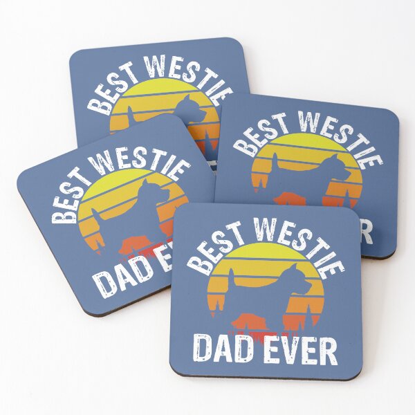 Item preview, Best Westie Dad Ever Father's Day Dad Funny Silhouette Dog designed and sold by raretshirtsuk.