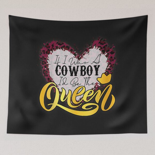 Item preview, If I Was A Cowboy I'd Be The Queen Bleached Leopard Heart designed and sold by luciaaljudith.