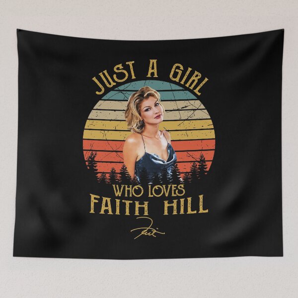 Item preview, Just A Girl Who Loves Faith Hill Art Vintage designed and sold by HelenaLomeli.