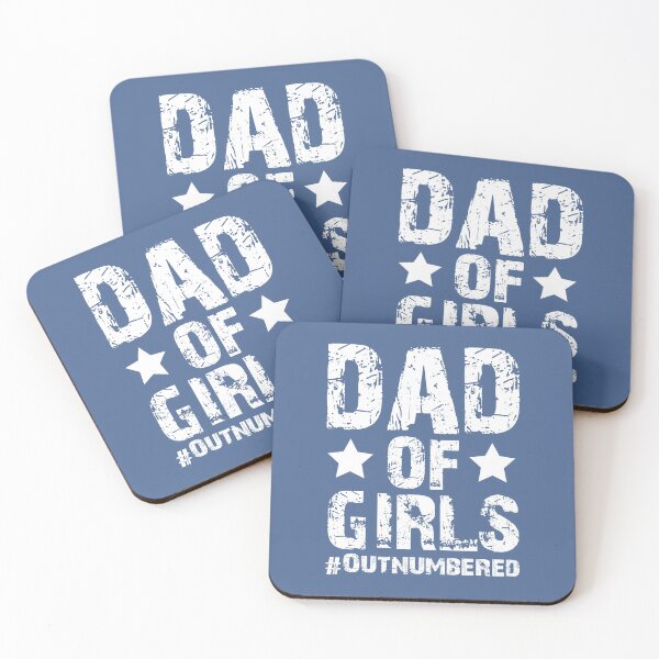 Item preview, Dad Of Girls Out Numbered Vintage Fathers Day Dad Funny designed and sold by raretshirtsuk.