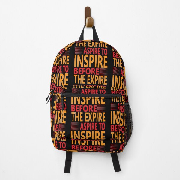 Item preview, Aspire To Inspire Before The Expire Funny Saying Happy Life Apparel Essential Motivation Inspiration Joy Mood designed and sold by DesignByHeartUK.