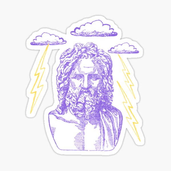 Zeus Greek God 3 Sticker For Sale By Lindseyrossi1 Redbubble 0550