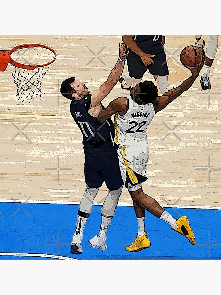 "Andrew Wiggins Poster Dunk Against Luka Doncic" Poster by Quadghouls