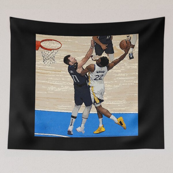 Item preview, Andrew Wiggins Poster Dunk Against Luka Doncic designed and sold by Quadghouls.