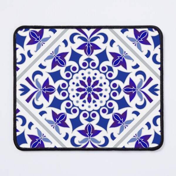 Item preview, Portuguese Azulejos Blue and white Patterns Indigo Tiles Stickers designed and sold by tanabe.