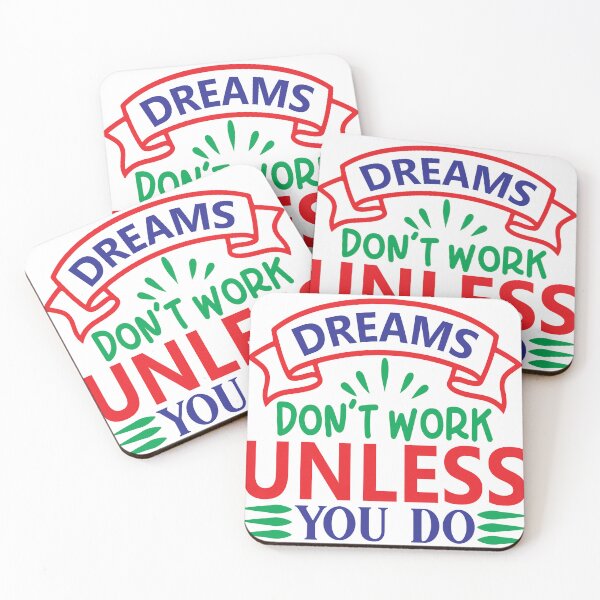 Item preview, Dreams do not work unless you do Inspirational Motivational Quotes Saying Happy Life Apparel Essential Motivation Inspiration Joy Mood designed and sold by DesignByHeartUK.