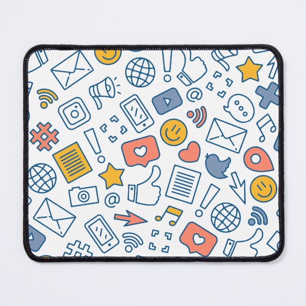 Item preview, Social Media Icons Seamless Pattern designed and sold by anjanaartz.