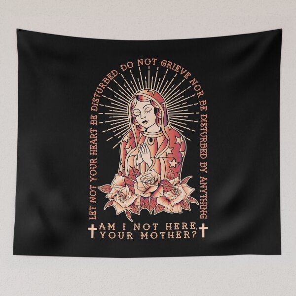 Item preview, Our Lady of Guadalupe, Virgin Mary in Tattoo Style, Catholic, Mother of Jesus Tattoo designed and sold by Proverbial Wisdom Design.