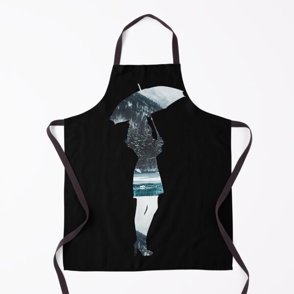 Item preview, Elegant Lady with Umbrella - Snow Forest Patterns for T-shirts, stickers and other accessories designed and sold by Celestial Reach.