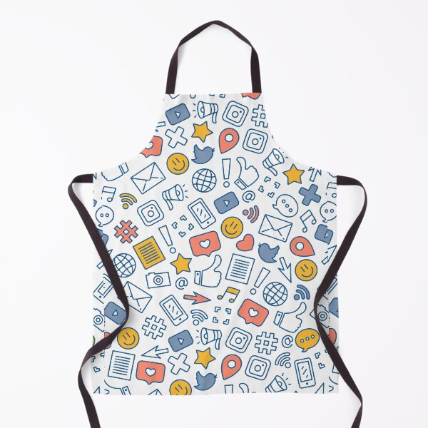 Item preview, Social Media Icons Seamless Pattern designed and sold by anjanaartz.