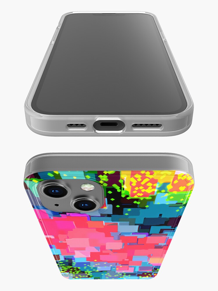 Alternate view of Shape of A Rainbow Heart iPhone Case