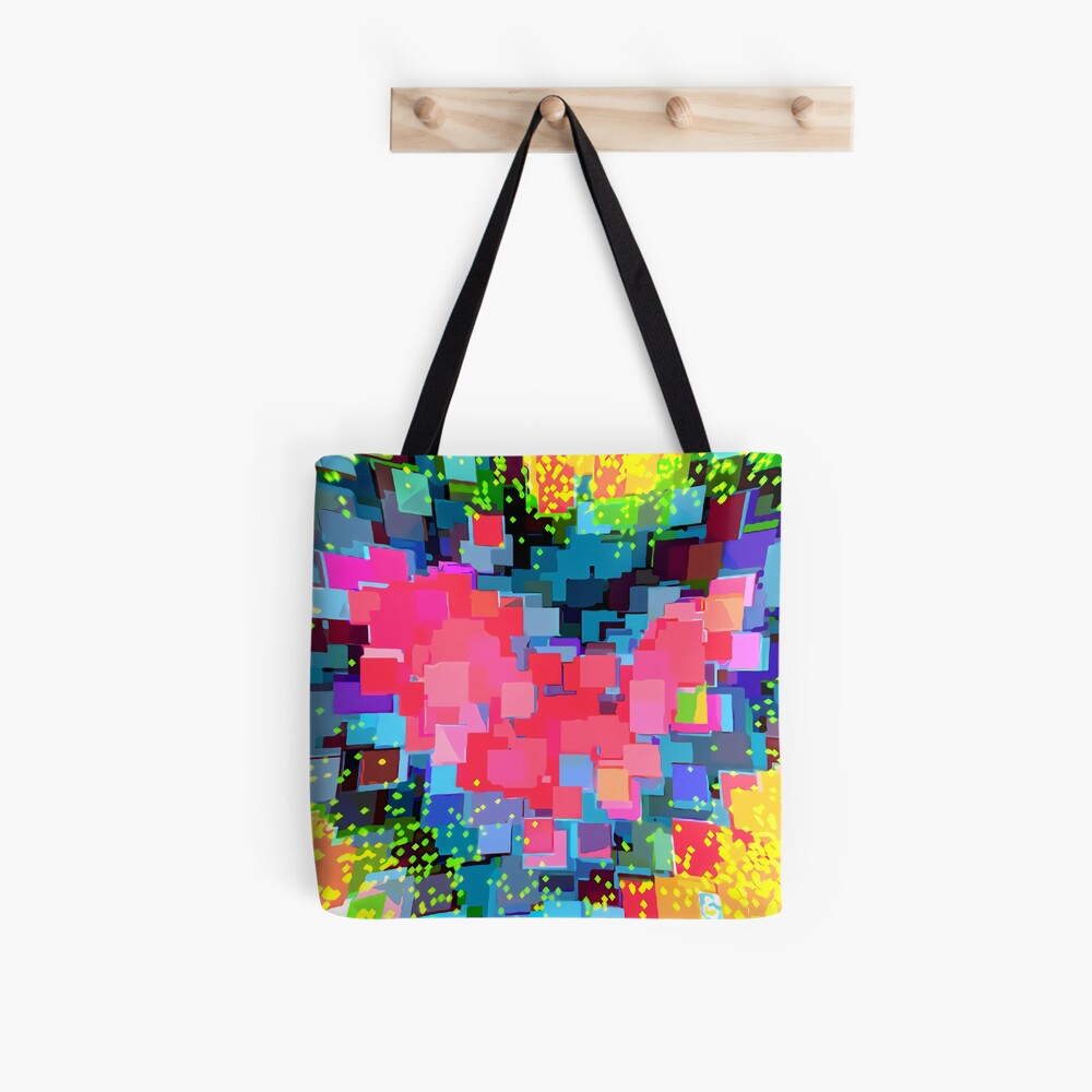 Shape of A Rainbow Heart Tote Bag
