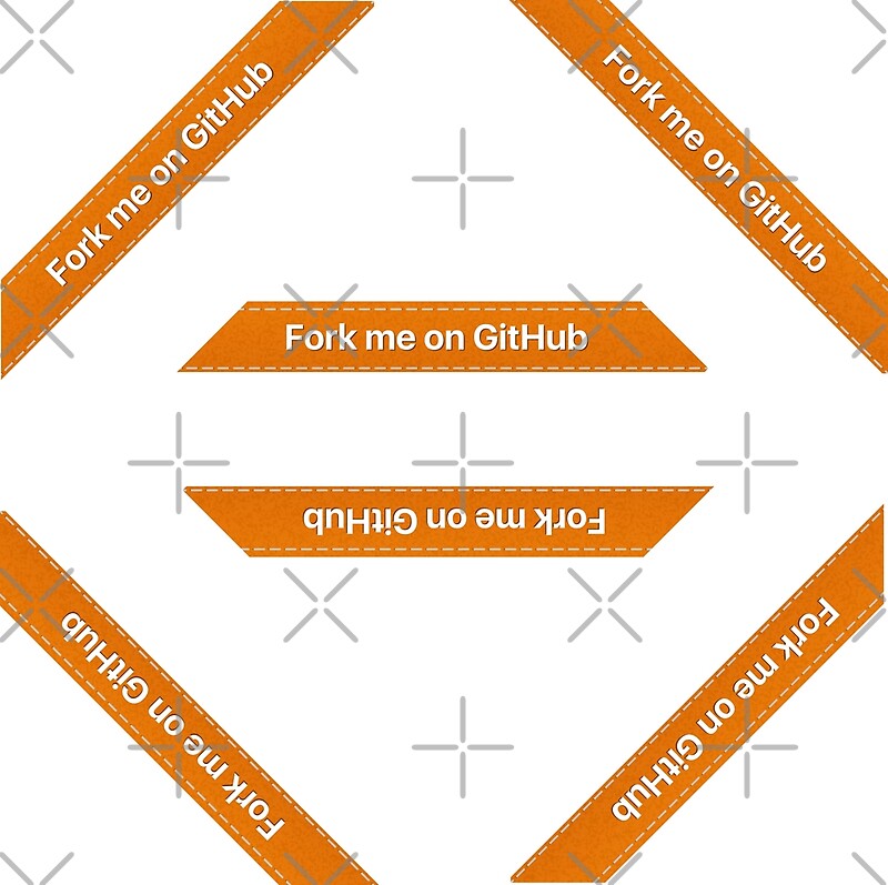 "Fork me on Github Ribbon Orange (Hexa, Extra Small, Phone)" by ...