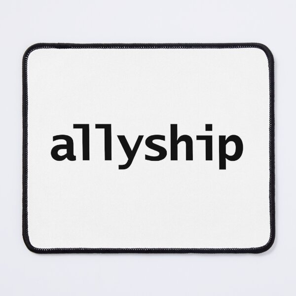 Item preview, Allyship Text in Black Minimal Typography designed and sold by ellenhenry.