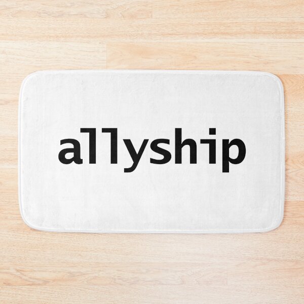 Item preview, Allyship Text in Black Minimal Typography designed and sold by ellenhenry.