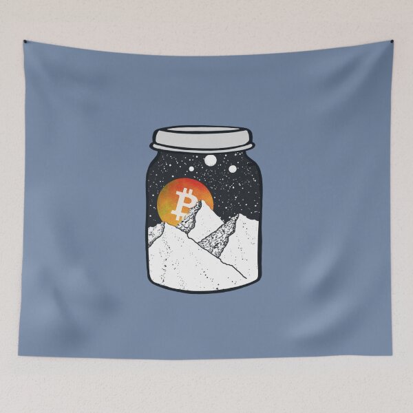 Item preview, Crypto Bitcoin coin in a Jar - To the Moon designed and sold by Crypmetal.