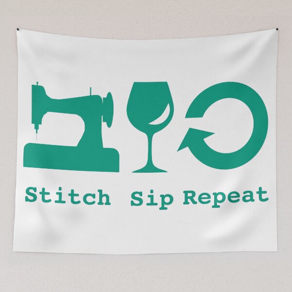 Item preview, Stitch, Sip, Repeat designed and sold by ShikitaMakes.