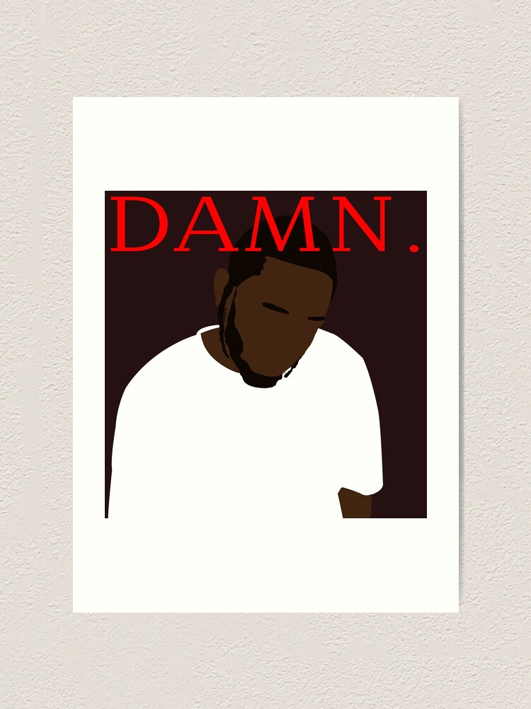 Kendrick Lamar Verdammt Album Cover Kunstdruck Von Conorwright70 Redbubble