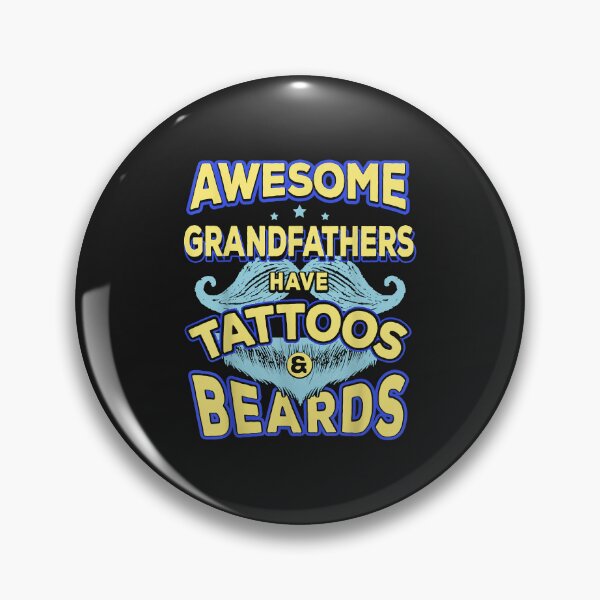 Item preview, Mens Fathers Day Tee - Awesome Grandfathers Have Tattoo And Beard designed and sold by luciaaljudith.