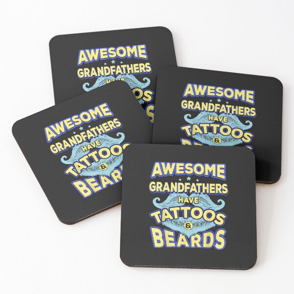 Item preview, Mens Fathers Day Tee - Awesome Grandfathers Have Tattoo And Beard designed and sold by luciaaljudith.