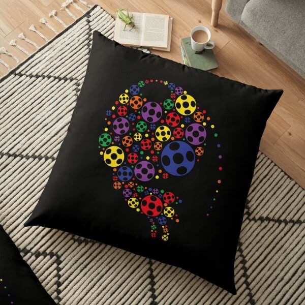 Miraculous Ladybug - Rainbow Collection - Tikki with icons Bodenkissen