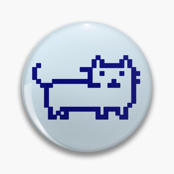Item preview, Retro Pixel Art Cat Blue designed and sold by With Love, InspireMari.