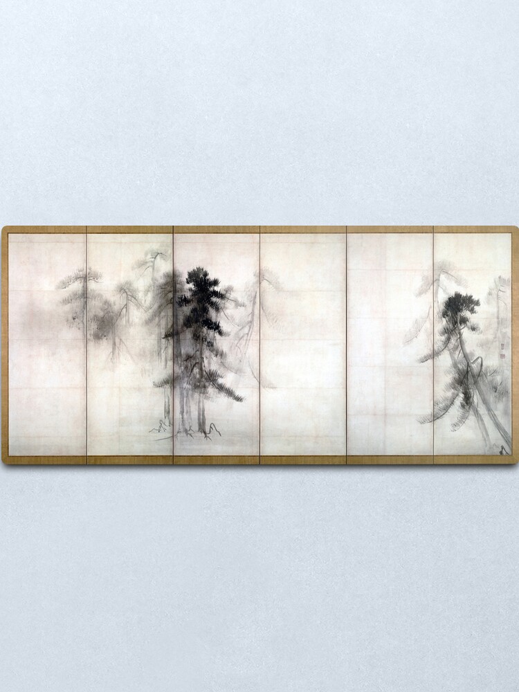 Alternate view of Hasegawa Tōhaku Pine Trees Metal Print