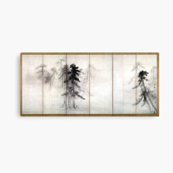 Hasegawa Tōhaku Pine Trees Canvas Print