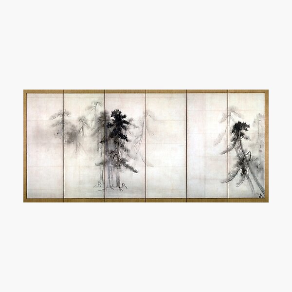 Hasegawa Tōhaku Pine Trees Photographic Print