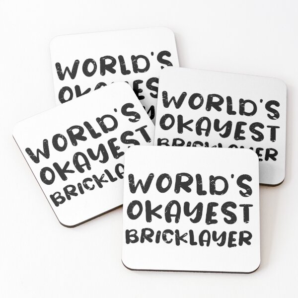Item preview, World's Okayest Bricklayer, Bricklayer Gift Idea  designed and sold by anodyle.