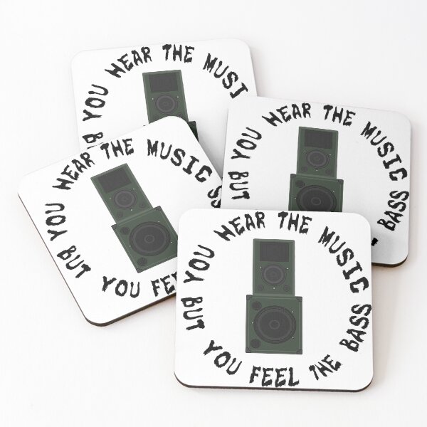 Item preview, "You hear the music but you feel the bass" designed and sold by Alfaaheim.