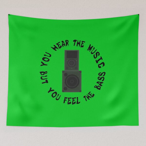 Item preview, "You hear the music but you feel the bass" designed and sold by Alfaaheim.