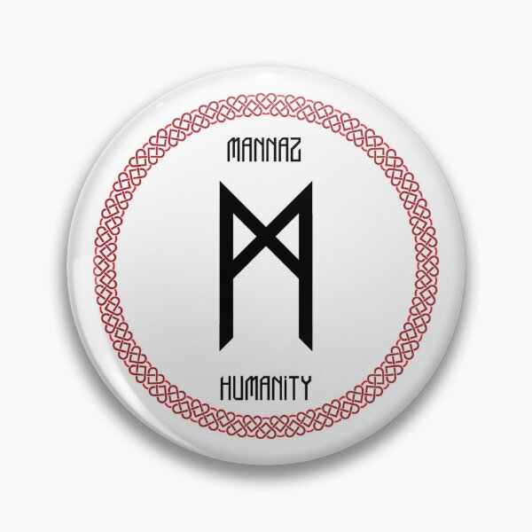 Item preview, Mannaz Rune Celtic Hearts Knot Shirts & Accessories designed and sold by AgeOfHeroes.