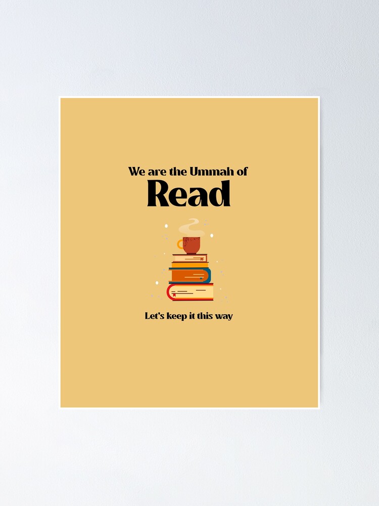 "Ummah of Read" Poster for Sale by marost | Redbubble