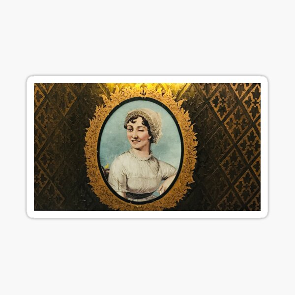 Jane Austen guiñándote un ojo Pegatina